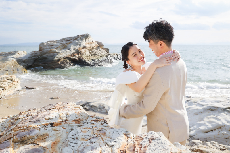 おすすめの海ロケーションスポット紹介!【野間灯台】ロケーション撮影(洋装前撮り)