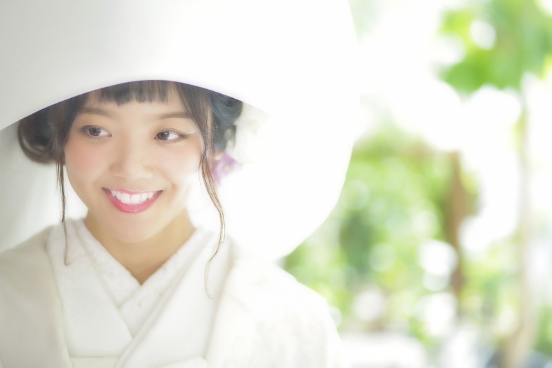 ip-one白無垢綿帽子ショットのご紹介