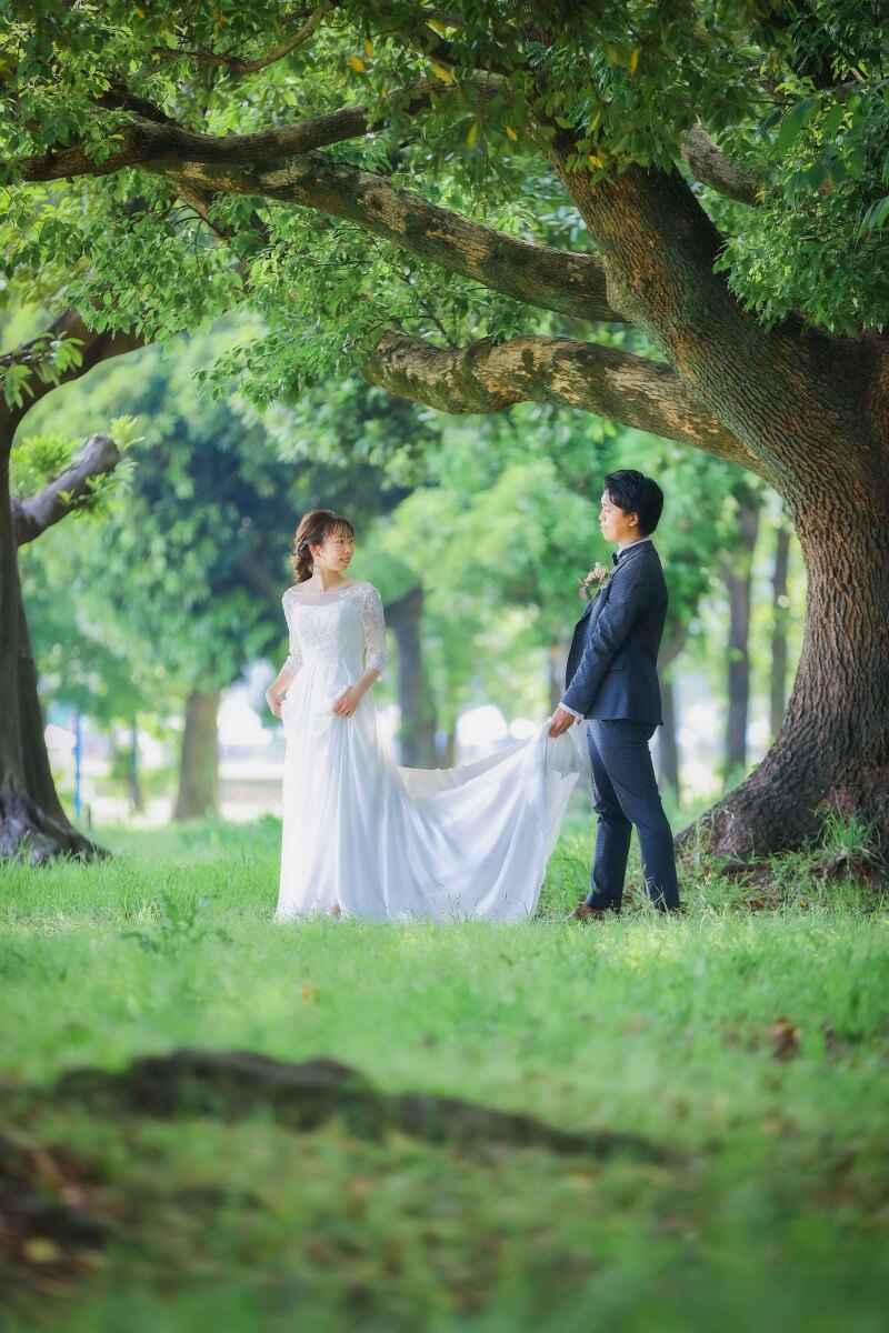 庄内緑地公園おすすめの新緑フォト｜名古屋の前撮り・フォトウェディングip-one