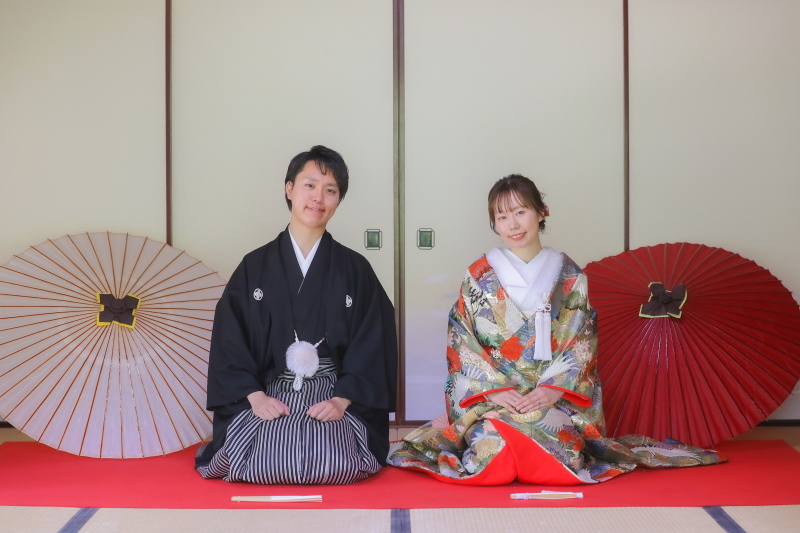 和装前撮り・フォトウェディングにおすすめロケスポット：名古屋市鶴舞公園（鶴々亭）