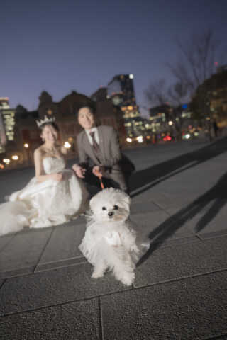 【家族撮影】ペットも一緒に!思い出に残るフォトウェディング