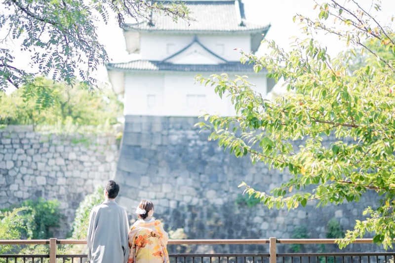 自然あふれる大阪城ロケーション撮影