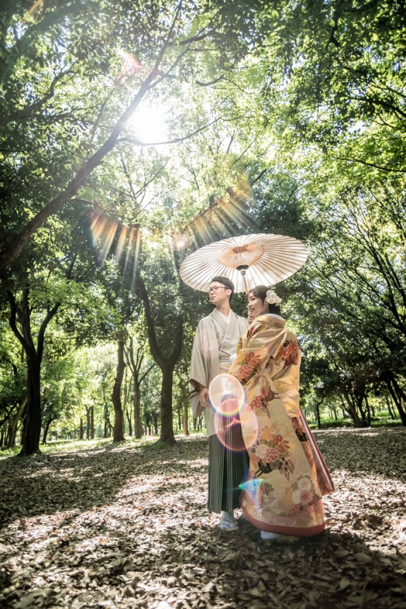 自然あふれる大阪城ロケーション撮影