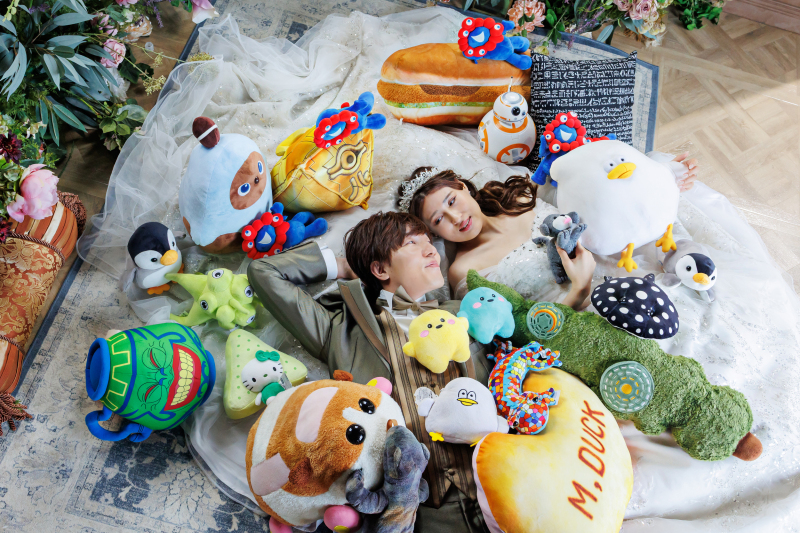 ぬいぐるみと一緒に♪