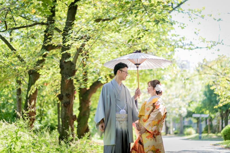 自然あふれる大阪城ロケーション撮影