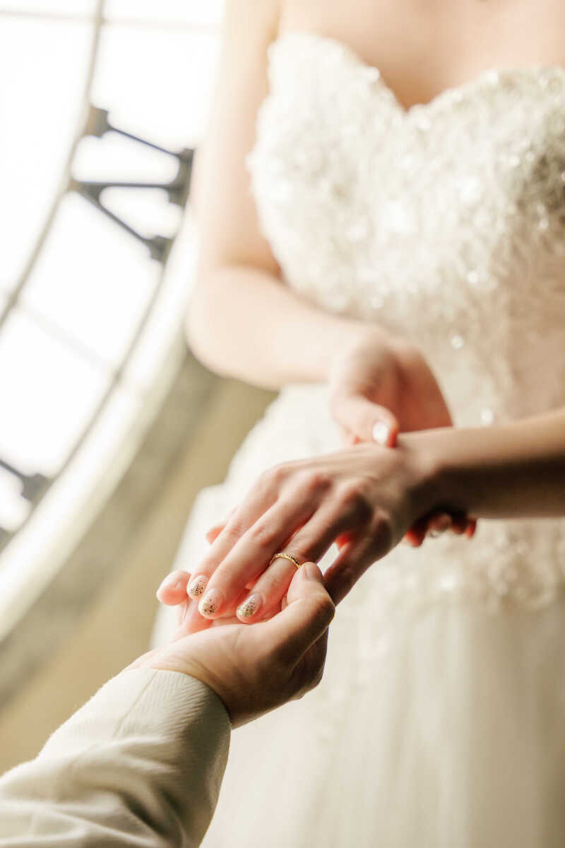 緊張しててもOK！顔が見えなくても伝わる「ふたりらしさ」