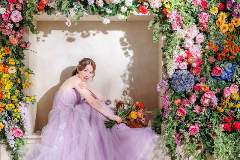 フラワーウォールカラードレス特集❀