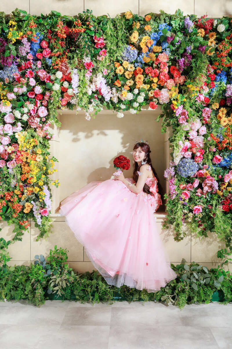 フラワーウォールカラードレス特集❀