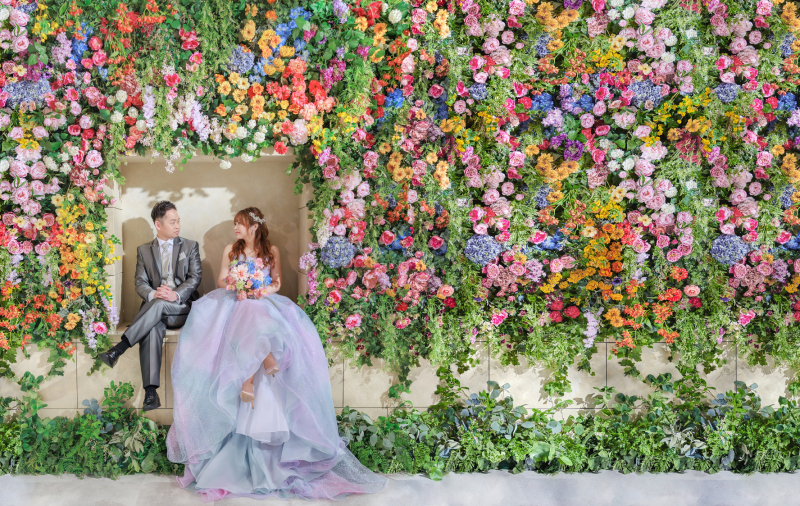 フラワーウォールカラードレス特集❀