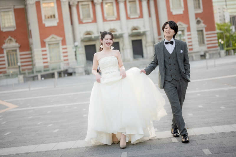 スタジオ＋ロケーション！ブランズ心斎橋から叶える大阪フォトウェディング