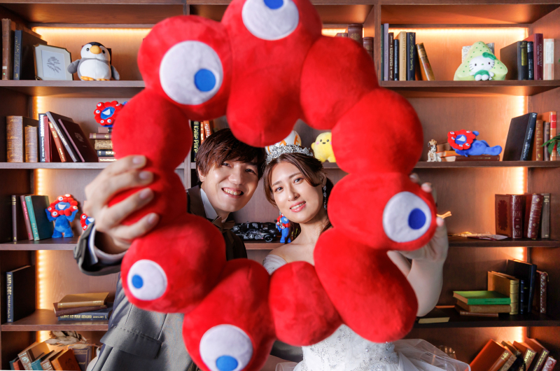 ぬいぐるみと一緒に♪