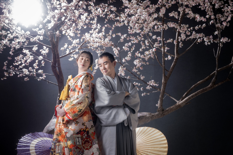 スタジオで楽しむ桜前撮り｜季節を感じる桜シーンのご紹介
