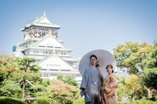 自然あふれる大阪城ロケーション撮影
