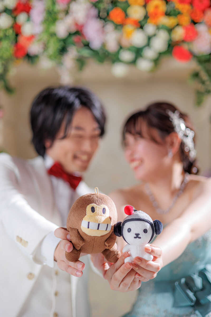 ぬいぐるみと一緒に♪