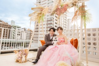 ピンク系カラードレスのご紹介♪