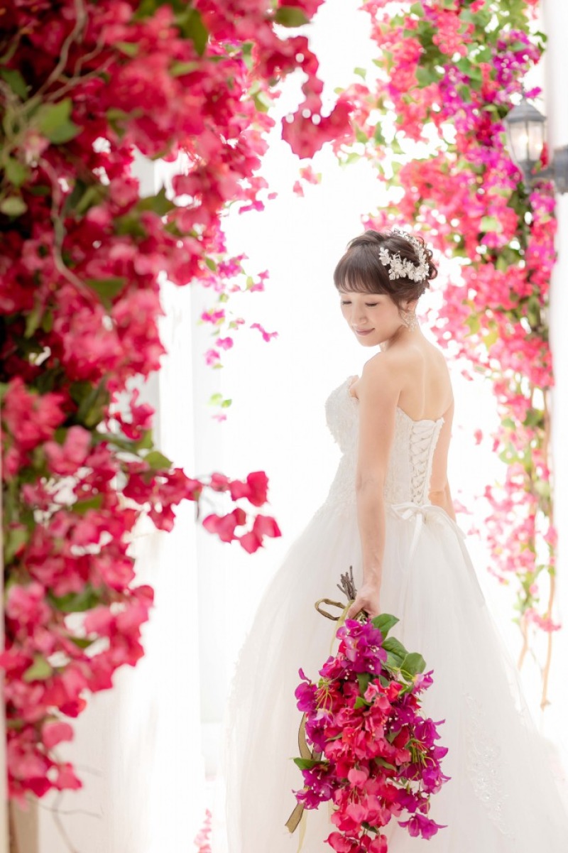 ブーゲンビリアストリートでお散歩気分撮影