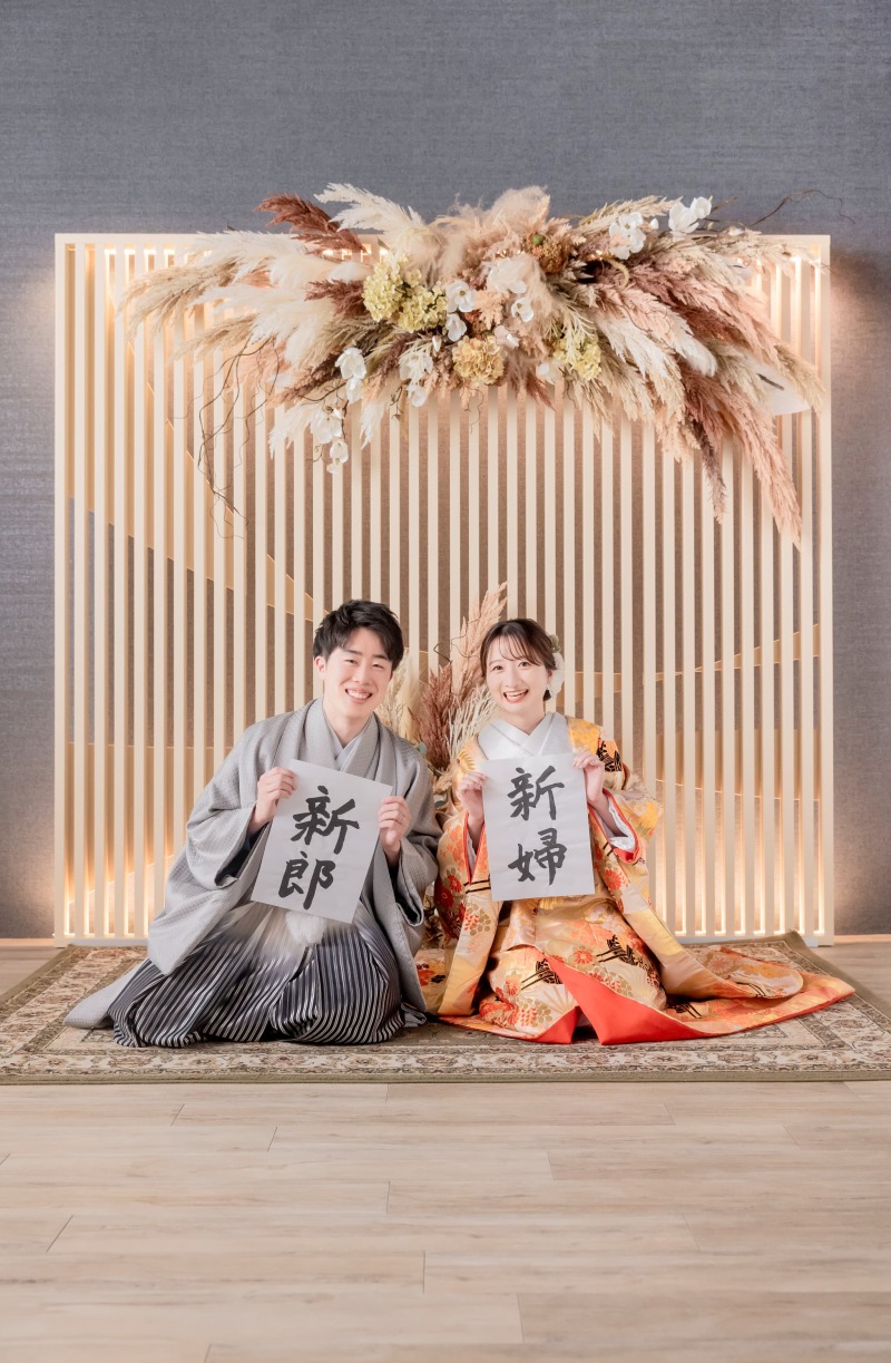お二人の好きなアイテムと一緒に♪