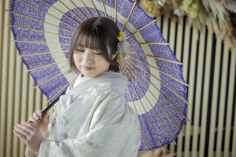 【白無垢前撮り】凛とした美しさが際立つ、和の一日