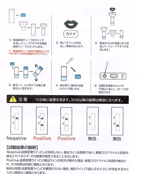 コロナ抗原検査キットをお届けします