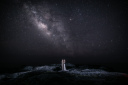 星空でのウェディングフォト