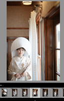 【綿帽子&和ブーケでモダンな邸宅にて】