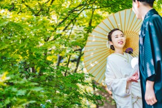 【鮮やかな色彩の中で撮る和装撮影(4)】