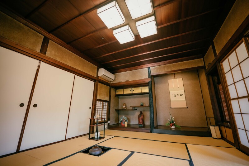川越前撮り【冬場でも緑の葉で撮れる和装】