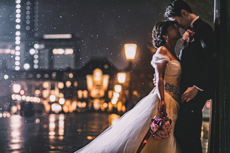 【雨のイルミネーション】