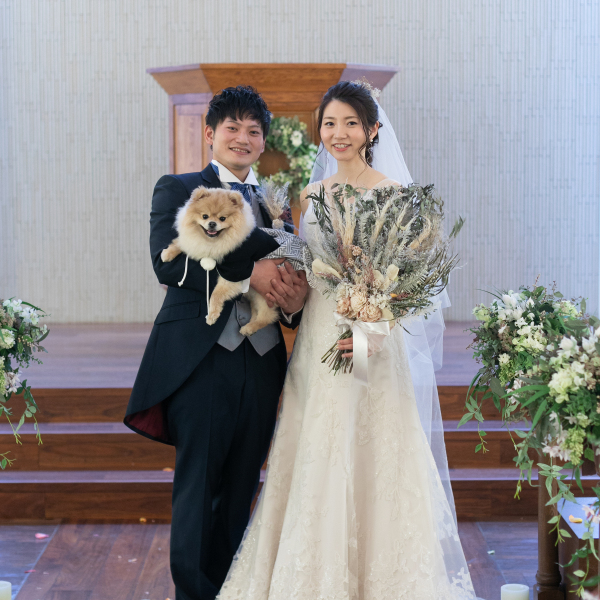 ペットと一緒にフォトウェディング♪