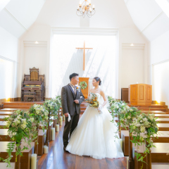 チャペルで挙式風なお写真を!