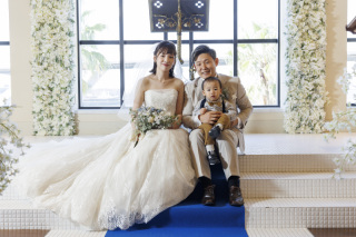 お子様と一緒にフォトウェディング♪