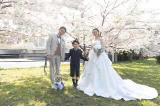 ペットと一緒にフォトウェディング♪
