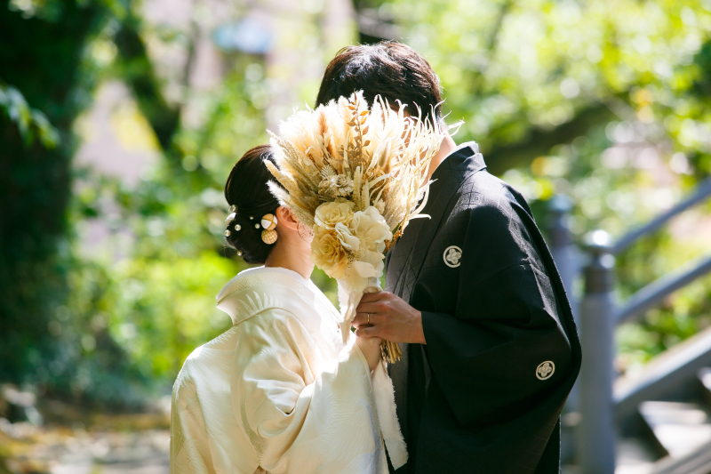 和装×ブーケ