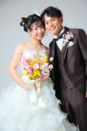 持ち込みブーケが可愛い♡