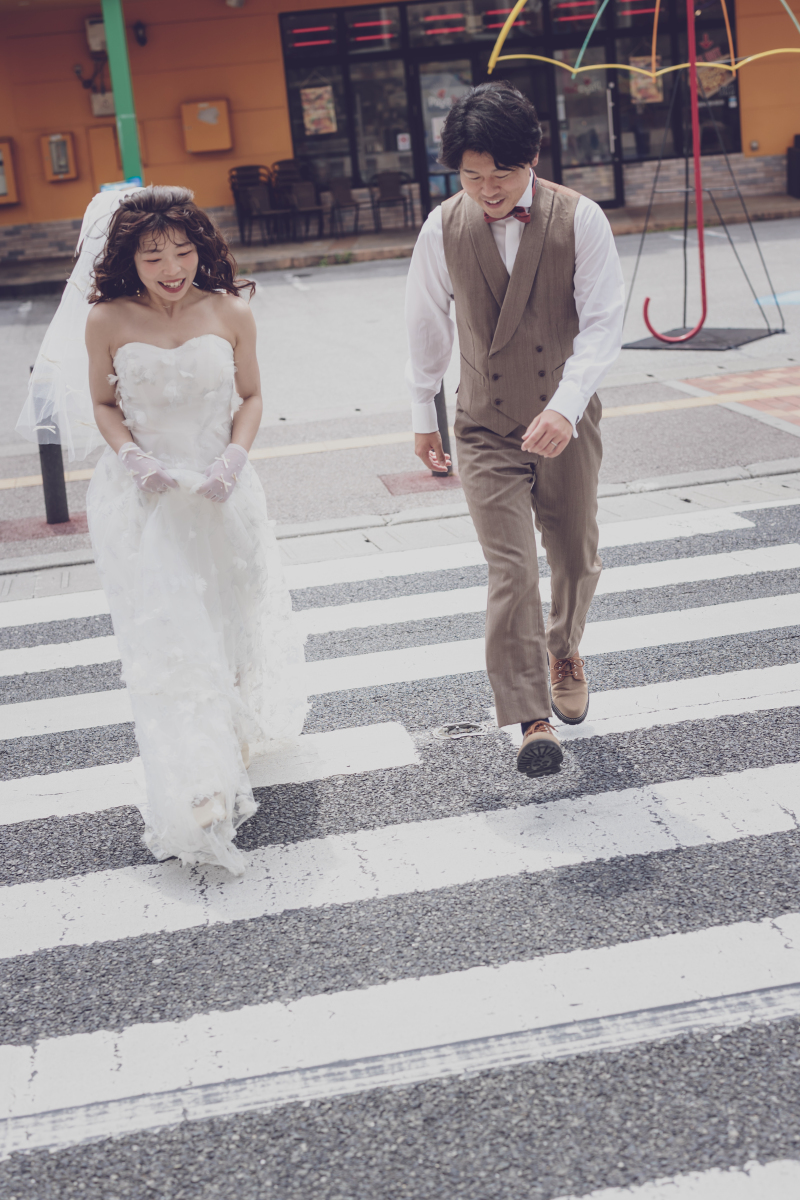 A4WEDDING初めてのアメリカンビレッジ撮影