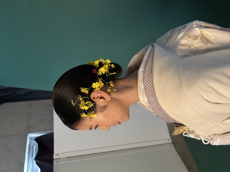 生花つけてみた集♡