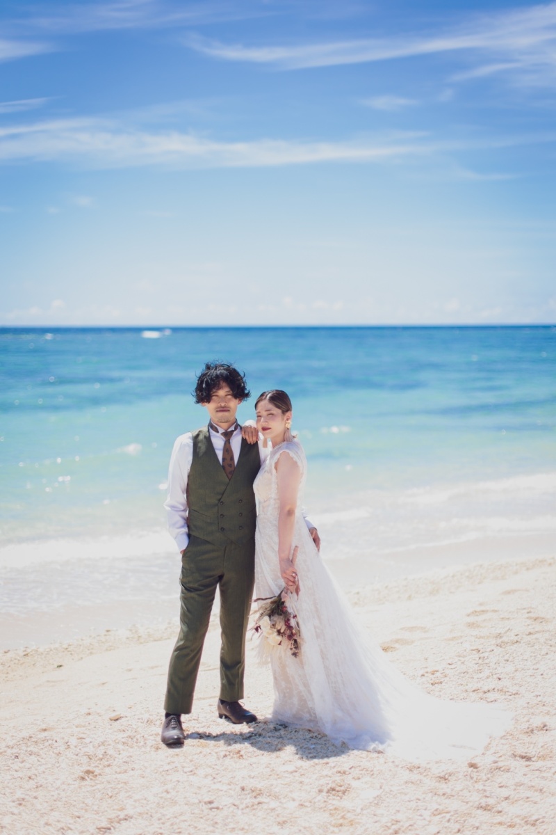青い海とキラキラした海