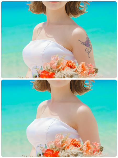 美肌補正について