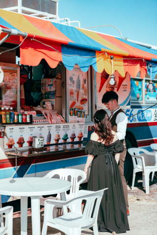 撮影後のブルーシール♡