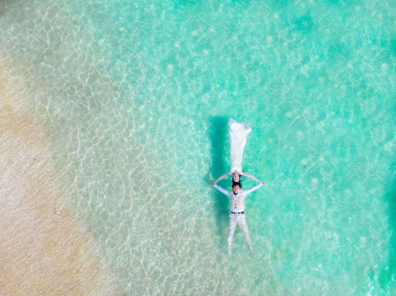 せっかくの沖縄の海！楽しまないと♫