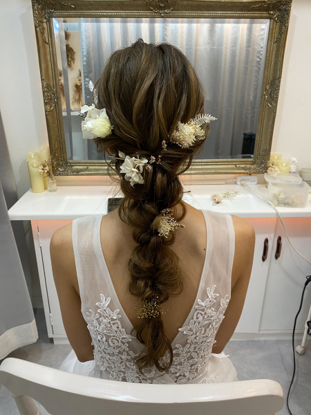 ヘアメイクの紹介①まとめ髪