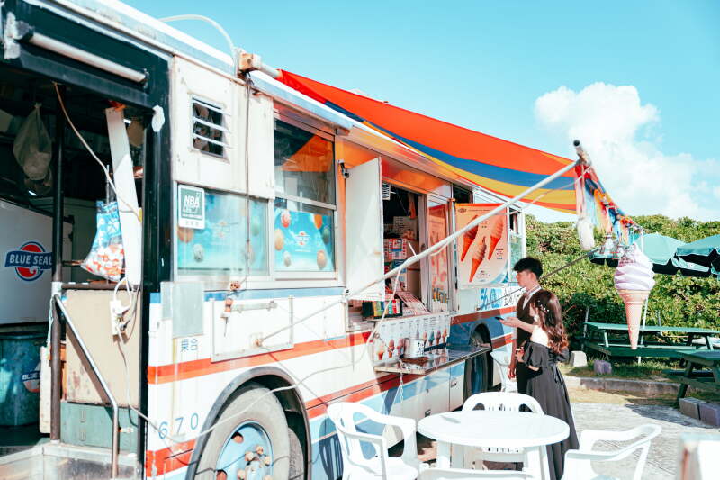 撮影後のブルーシール♡