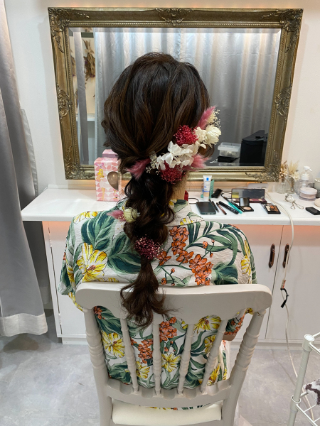 ヘアメイクの紹介①まとめ髪