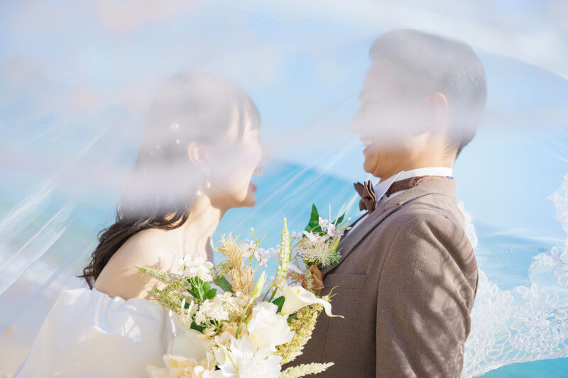 ベールを使ったお写真のご紹介!
