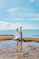 干潮の日にしか撮れない！「ウユニ塩湖風ショット」