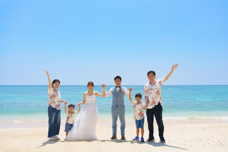 大切なご家族様との集合写真も〜.｡⚪︎