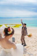 お茶目な新郎さんのモデルショット!笑