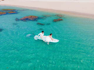 せっかくウォーターインをするならサップで楽しもう♪