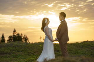 輝くサンセットで撮影☀︎