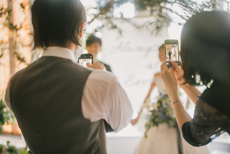 ご家族様やご友人様と一緒にフォトウェディング♡